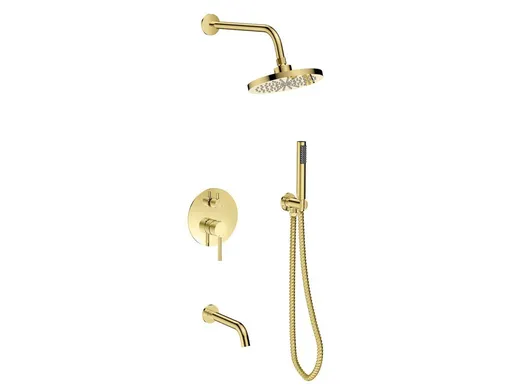 BESCO Podomítkový sprchový set VEO zlatá lesklá BABPVJZ