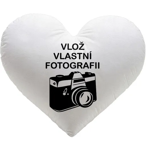 IMPAR Polštář s vlastní fotkou Srdce 70x70 cm