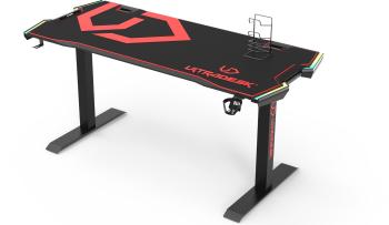 Gaming asztal ULTRADESK Force - piros, RGB