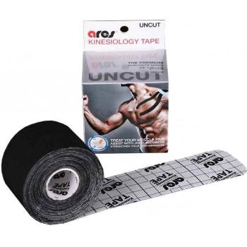 Ares KINESIO TAPE UNCUT 5 CM x 5 M Sportovní tejp, černá, velikost