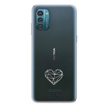 Odolné silikonové pouzdro iSaprio - čiré - Digital Love - Nokia G11 / G21