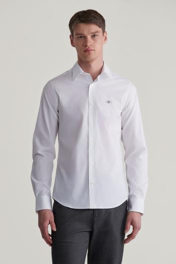 KOŠILE GANT SLIM POPLIN STRETCH SHIRT WHITE