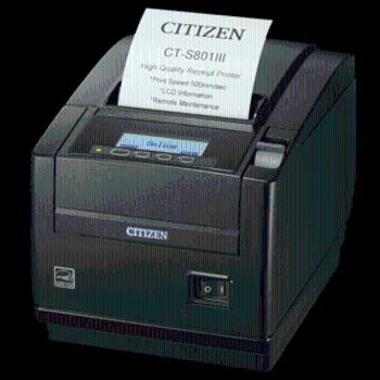 Citizen CT-S801III CTS801IIIS3NEBPXX pokladní tiskárna, 8 dots/mm (203 dpi), cutter, USB, black