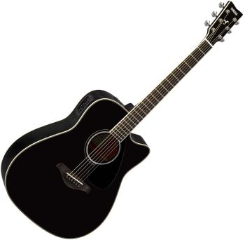 Yamaha FGX830C Black Elektroakustická kytara Dreadnought