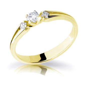 Cutie Diamonds Elegantní zásnubní prsten ze žlutého zlata s diamanty DZ6866-2105-10-X-1 56 mm