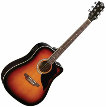 Eko guitars Ranger CW EQ Brown Sunburst Elektroakustická kytara Dreadnought