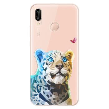 Odolné silikonové pouzdro iSaprio - Leopard With Butterfly - Huawei P20 Lite