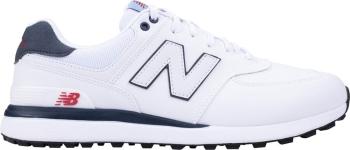 New Balance 574 Greens V2 White/Navy-2025 45,5 Pánské golfové boty
