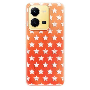 Odolné silikonové pouzdro iSaprio - Stars Pattern - white - Vivo X80 Lite 5G