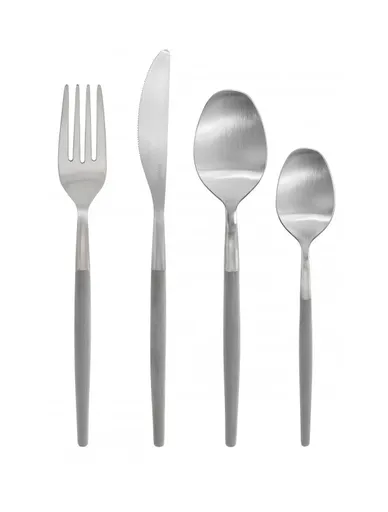 Sada příborů MAXIME, sada 16 ks, hřejivě šedá, Blomus