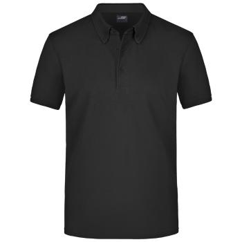 James & Nicholson Elegantní pánská polokošile JN964 - Černá | XXXL