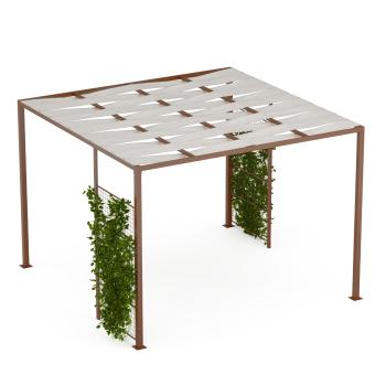 Blumfeldt Shade Cove GreenWall, pergola, 3 x 3 m, boční stěny, práškově lakovaná barva, odolná vůči povětrnostním vlivům