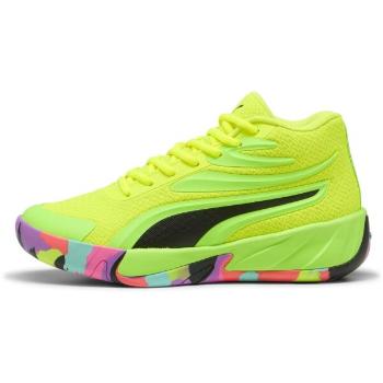 Puma COURT PRO MARBLE JR Fiú kosárlabda cipő, világoszöld, méret 36