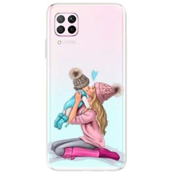 iSaprio Kissing Mom - Blond and Boy pro Huawei P40 Lite (kmbloboy-TPU3_P40lite)