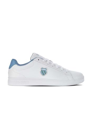 Kožené sneakers boty K-Swiss COURT SHIELD bílá barva, 06599.943.M