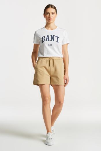 TEPLÁKOVÉ ŠORTKY GANT REL ICON G ESSENTIAL SHORTS DARK KHAKI