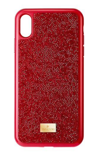 Obal na telefon Swarovski XS MAX Glam Rock červená barva