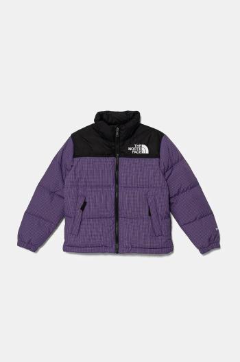 Dětská péřová bunda The North Face TEEN 1996 RETRO NUPTSE JACKET fialová barva, NF0A8A4C6KO1