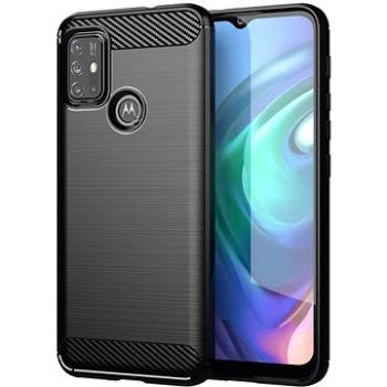 Carbon Case Flexible silikonový kryt na Lenovo Moto G30 / Moto G10, černý (HUR30049)