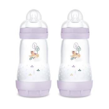 MAM Kojenecká láhev Easy Start Anti-Colic matt 2x 260 ml od 0 měsíců, Tiger