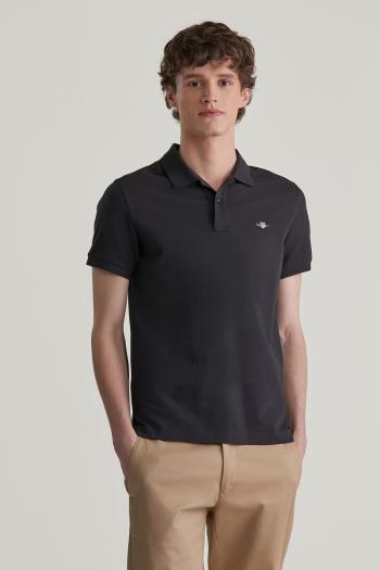 POLOKOŠILE GANT SLIM SHIELD SS PIQUE POLO BLACK