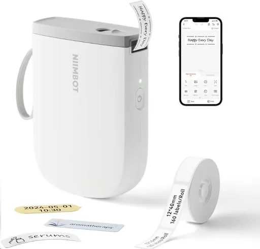 Niimbot D11-H Smart 1AA57281601, štítkovač, bílý + role štítků