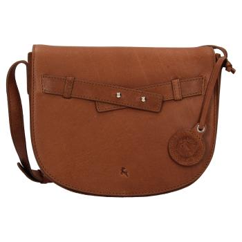 Dámská kožená crossbody kabelka Ashwood Gita - světle hnědá