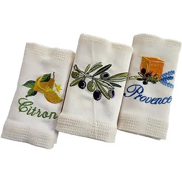 Chanar Set kuchyňských utěrek Oliva 3ks (08-01-0023-02-15-015)