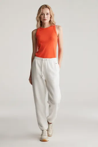 TEPLÁKY GANT REG SHIELD SWEATPANTS EGGSHELL