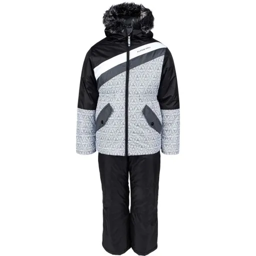 ALPINE PRO SLAVICO Dívčí lyžařský set, černá, velikost 104-110