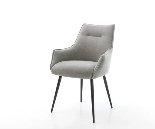 Jídelní židle Alja-Flex s područkami strukturovaná látka Měkký