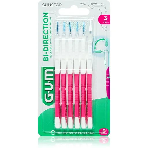 G.U.M Bi Direction mezizubní kartáčky 6 ks