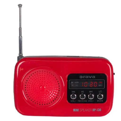 Přenosné radio s USB Orava RP-130 R červené