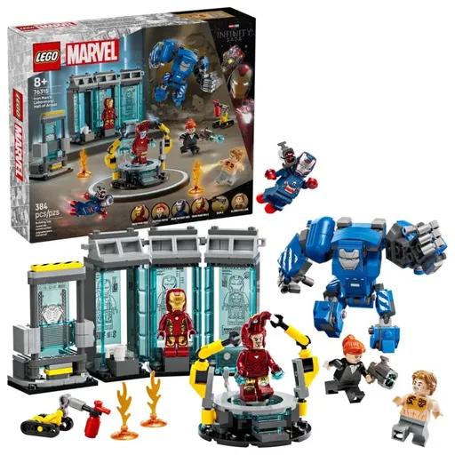 LEGO® Marvel 76315 Iron Man a jeho laboratoř: Síň brnění