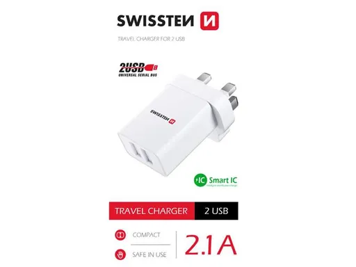 Adaptér cestovní SWISSTEN 22045100 pro použití z ČR ve Velké Británii