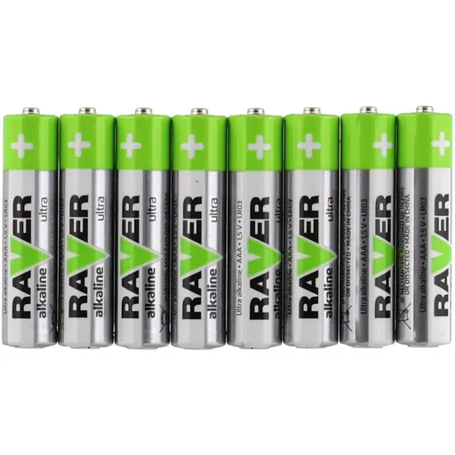 Baterie RAVER LR03 AAA 1,5 V alkaline ultra 8ks