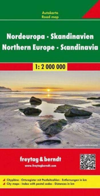 Automapa Severní Evropa, Skandinávie 1:2 000 000