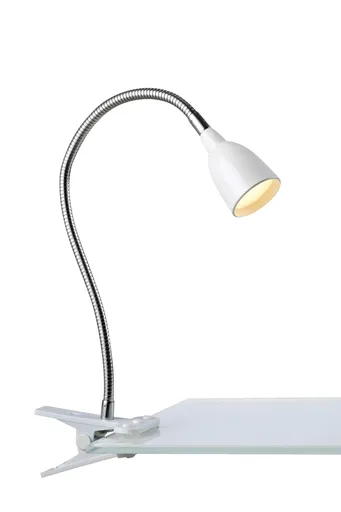 Markslöjd stolní lampa Tulip Klip bílá