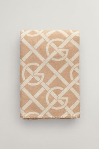 DEKA GANT G-PATTERN THROW 130X180 DRY SAND