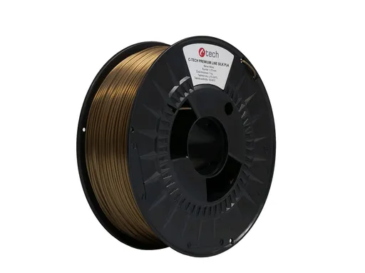 C-Tech 3DF-P-SPLA1.75-BRONZE 3D filament, PREMIUM LINE, Silk PLA, bronz, 1,75mm, 1kg