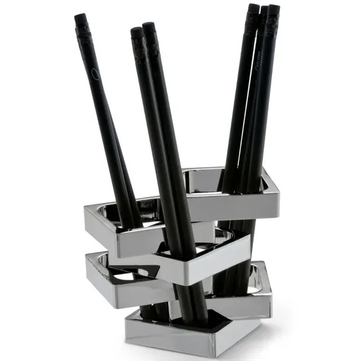 Stojánek na tužky ZICK ZACK Philippi 7,5 cm stříbrný