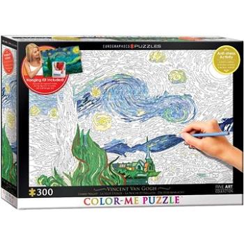 Eurographics Color me puzzle Hvězdná noc 300 dílků + sada na zavěšení (6033-0920)