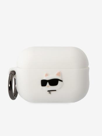 Karl Lagerfeld Airpods Pro 2 White Pouzdro Bílá