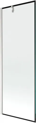 MEXEN/S Next vanová zástěna FIX 70 x 150, černá vzor, nikl kartáčovaná 895-070-000-00-70-97