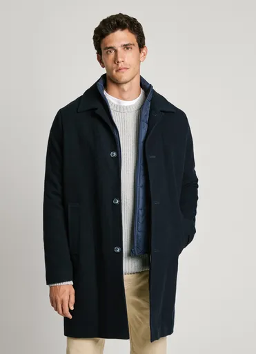 Pepe Jeans pánský modrý kabát TRONDHEIM PM403021594 L