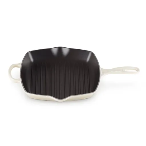 Grilovací pánev SIGNATURE 26 cm, MERINGUE, litina, Le Creuset