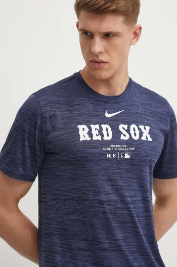 Tričko Nike Boston Red Sox tmavomodrá barva, s potiskem