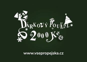 Vsepropejska Tmavě zelený dárkový poukaz (elektronický) Typ: 2000 Kč