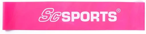 ScSPORTS odporová guma, odpor 4 kg, růžová