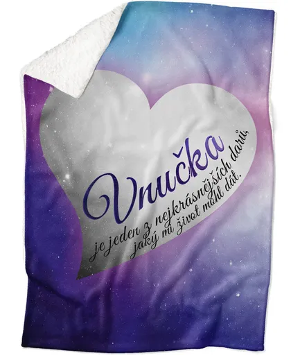 Deka Vnučka – nejkrásnější dar (Podšití beránkem: ANO)